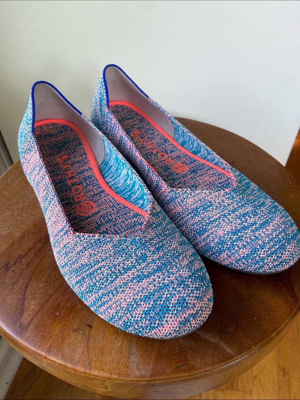 Rothy’s “The Flat” in retired Turquoise Melange - Picture 2 of 6